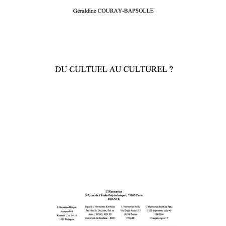 Du cultuel au culturel ?