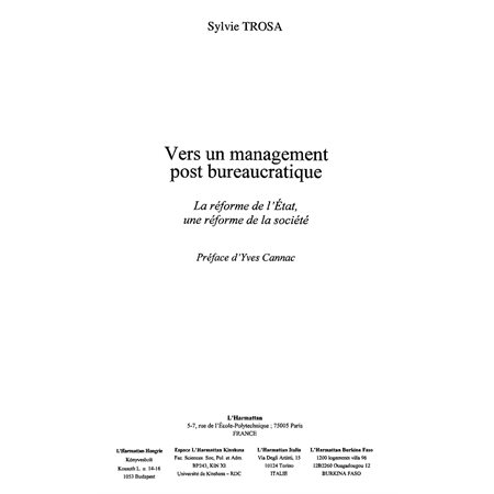 Vers un management post bureaucratique