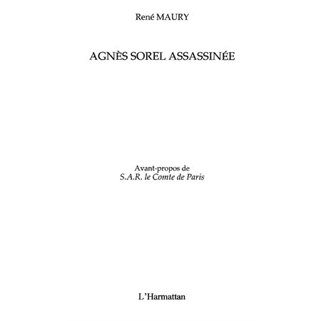 Agnès Sorel assassinée