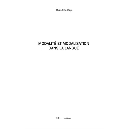 Modalité et modalisation dansla langue