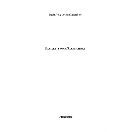 Feuillets pour terpsichore