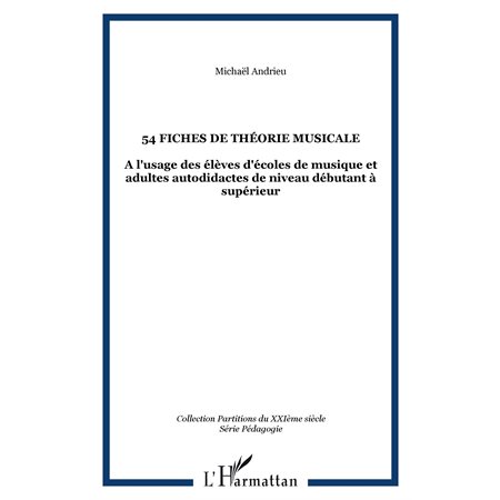 Fiches 54 de théorie musicale