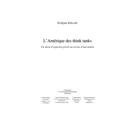 Amérique des think tanks