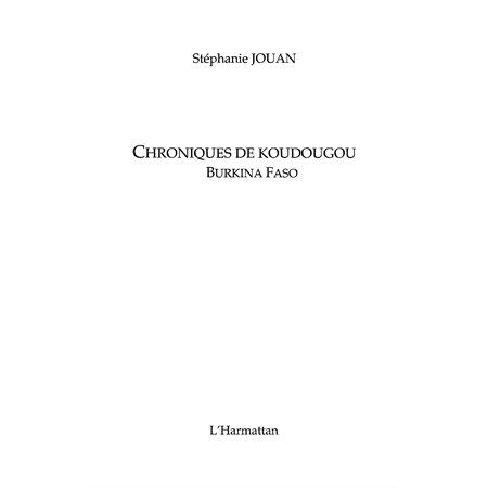 Chronique de koudougou burkinafaso