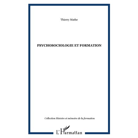 Psychosociologie et formation