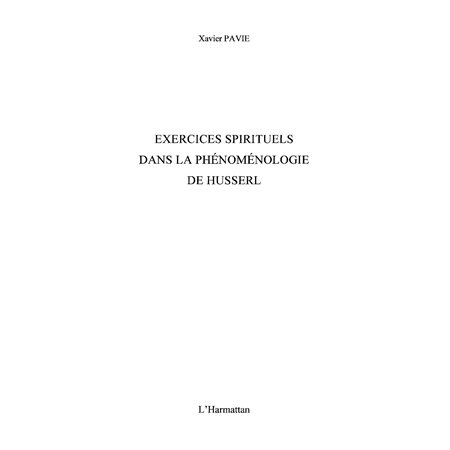 Exercices spirituels dans la phénoménologie de husserl