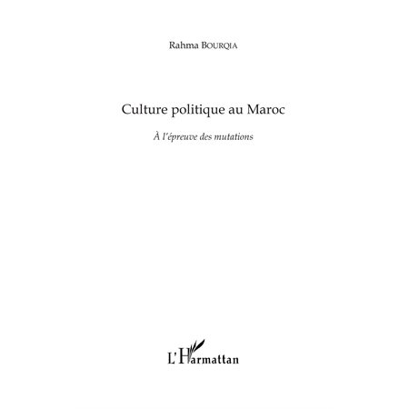 Culture politique au Maroc