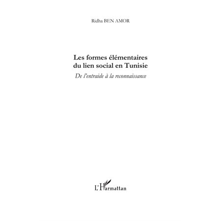 Les formes élémentaires du lien social en tunisie - de l'ent