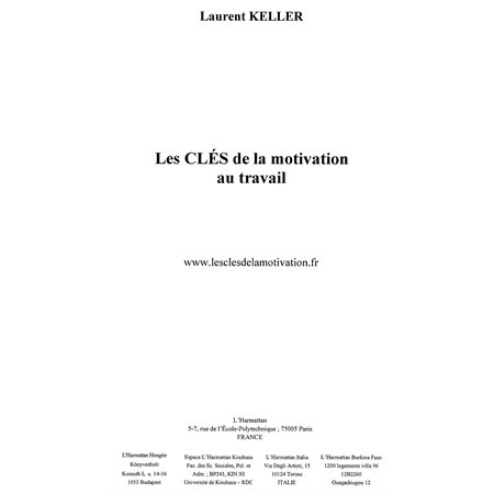 Clés de la motivation au travail les