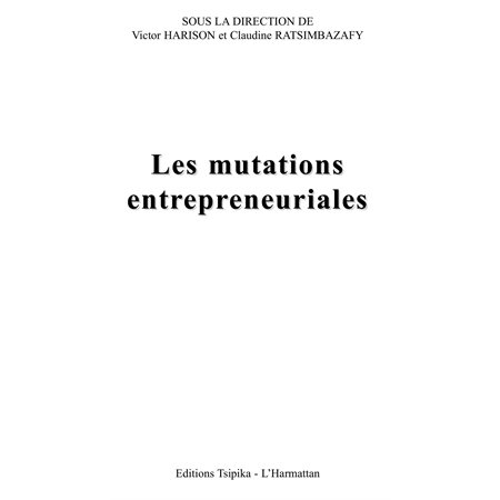 Mutations entrepreneuriales Les