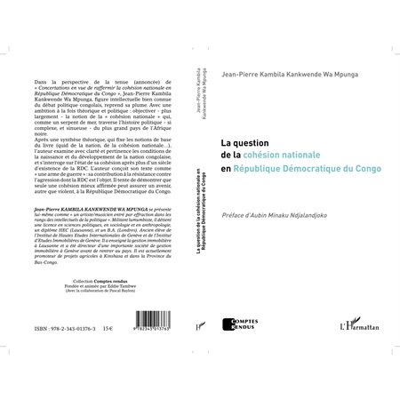 La question de la cohésion nationale en République Démocratique du Congo