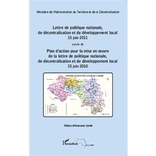 Lettre de politique nationale, de décentralisation et de développement local 15 juin 2011