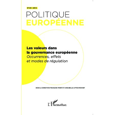 Les valeurs dans la gouvernance européenne