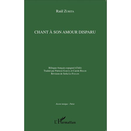 Chant à son amour disparu