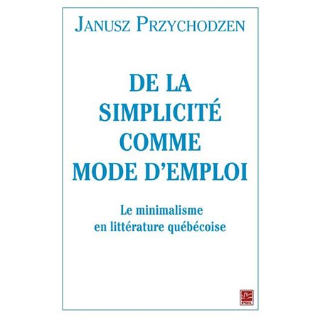 De la simplicité comme mode d'emploi