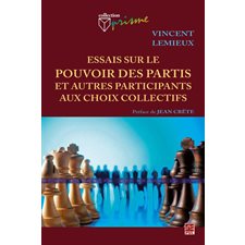 Essais sur le pouvoir des partis et autres participants aux choix collectifs