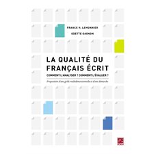 La qualité du français écrit