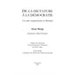 De la dictature À la démocratie - un cadre conceptuel pour l