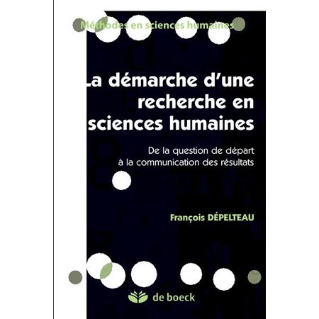 Démarche d'une recherche en sciences humaines